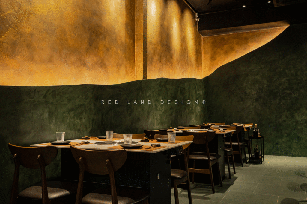 SOPHISTICATED RESTAURANT INTERIOR DESIGN WITH ART APPEAL - Red Land Design
